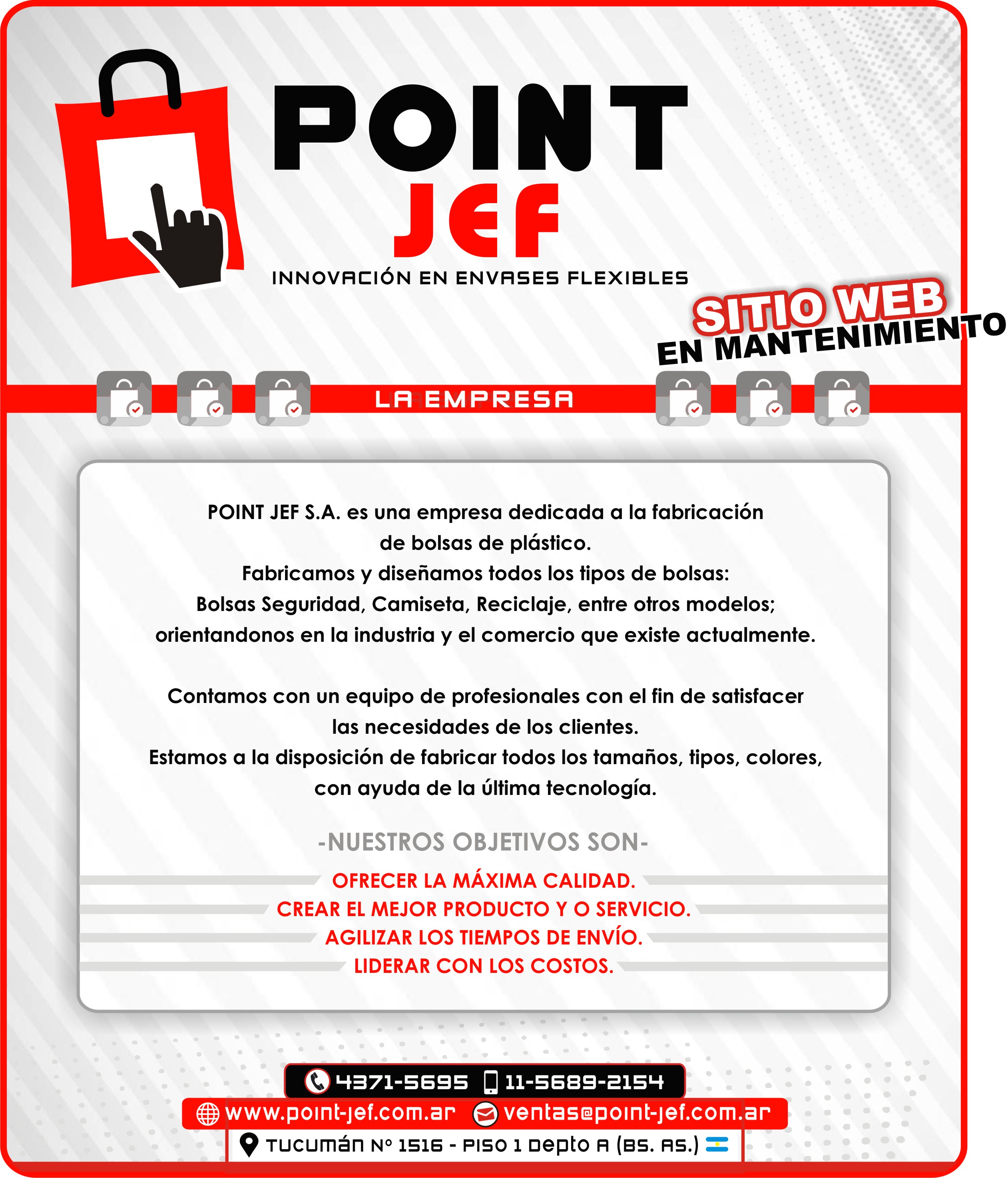 Sitio Web en Mantenimiento